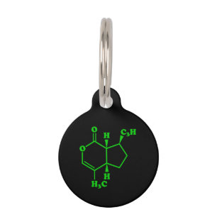 Placa Para Mascotas Catnip Nepetalactona Fórmula Química Molecular