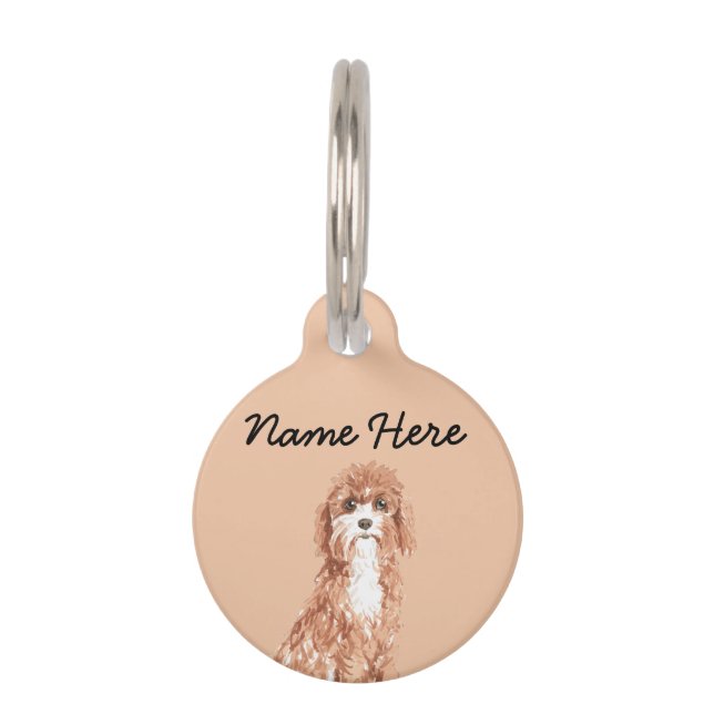 Placa Para Mascotas Cavapoo (Anverso)