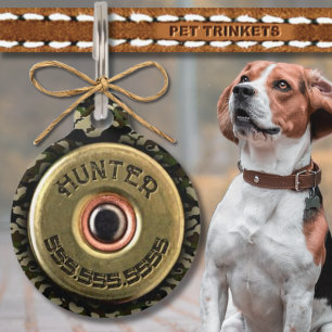 Placa Para Mascotas Caza de cascos verdes