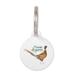 Placa Para Mascotas Cazador de faisanes