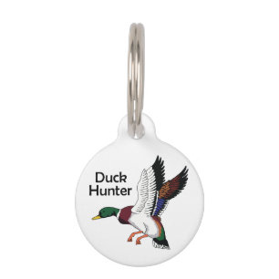 Placa Para Mascotas Cazador de pato