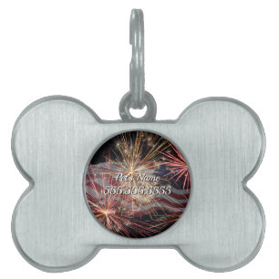 Placa Para Mascotas Celebración de la etiqueta de mascota de Estados U