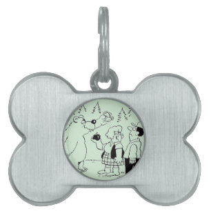 Placa Para Mascotas Cena de los osos