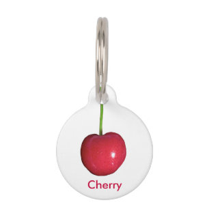 Placa Para Mascotas Cereza