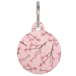 Placa Para Mascotas Cerezo en flor