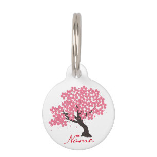 Placa Para Mascotas Cerezo japonés florece Thunder_Cove