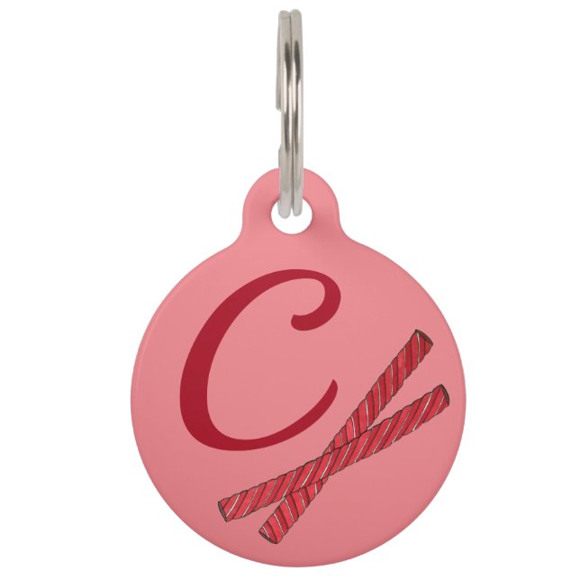 Placa Para Mascotas Cerezo rojo Licorice Látigo Licorice Twist Candy (Anverso)