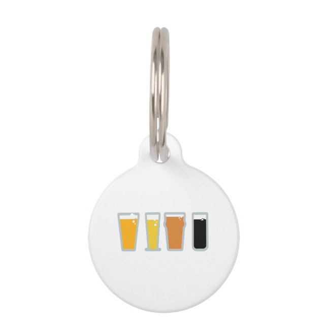 Placa Para Mascotas Cerveza fresca (Anverso)