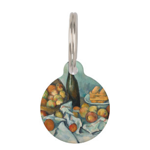 Placa Para Mascotas Cezanne Basket Apples Impresionsionist Art