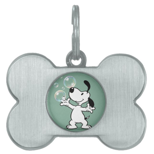 Placa Para Mascotas Charlie and Soap Bubbles, by Natasha Us   (Frente)