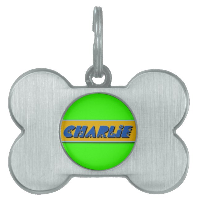 Placa Para Mascotas Charlie Pet Tag (Frente)