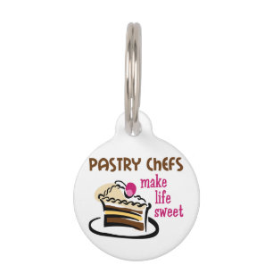 Placa Para Mascotas Chefs pasteleros
