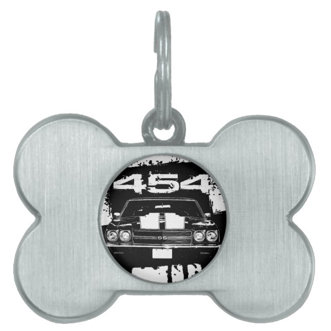 Placa Para Mascotas Chevelle 454 (Frente)