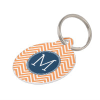 Chevrons de la Marina y el Naranja con Monograma P