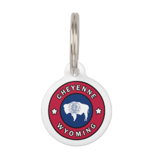 Placa Para Mascotas Cheyenne Wyoming