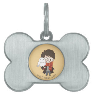 Placa Para Mascotas Chibi HARRY POTTER™ y Hedwig