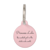 Chica más dulce Princesa Rosa Personalizada
