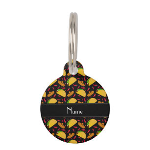 Placa Para Mascotas Chilis negros conocidos personalizados de los