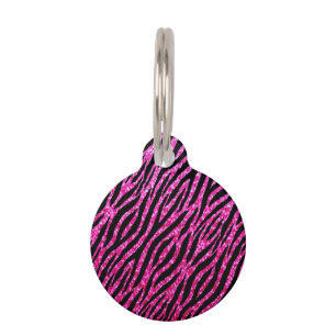 Placa Para Mascotas Chispas de moda del purpurina del Glitz del