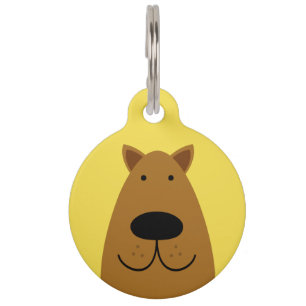 Placa Para Mascotas Chocolate Labrador
