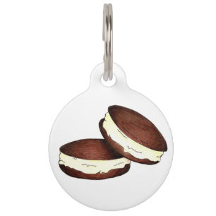 Placa Para Mascotas Chocolate PA Holandés Whoopie Pie Pies Foodie Dog