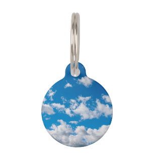 Placa Para Mascotas Cielo azul brillante