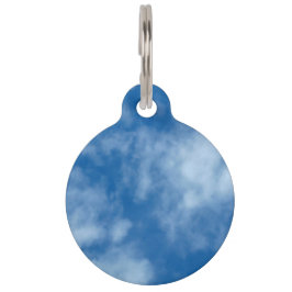 Placa Para Mascotas Cielo azul con nubes