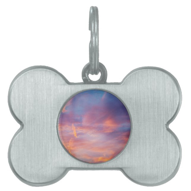 Placa Para Mascotas cielo coqueto (Frente)