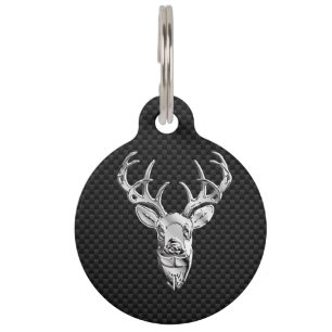 Placa Para Mascotas Ciervos de plata en la decoración del estilo de l