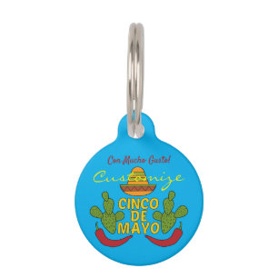 Placa Para Mascotas Cinco de Mayo Thunder_Cove