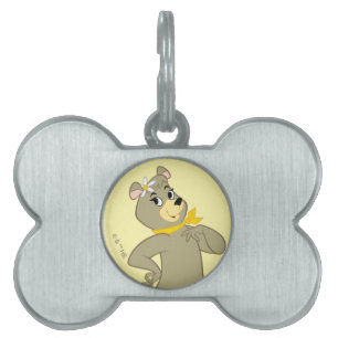 Placa Para Mascotas Cindy Bear Playful Pose