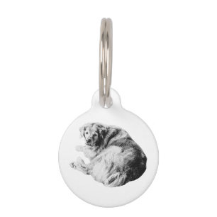 Placa Para Mascotas Círculo de descanso, ojos confiados