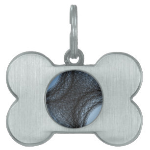 Placa Para Mascotas círculos oscuros superpuestos