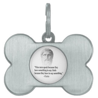 Placa Para Mascotas Cita De Platón