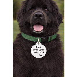 Placa Para Mascotas Cita Divertida con Número de Teléfono | Nombre Per