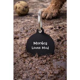 Placa Para Mascotas Cita Divertida de Perro con Número de Teléfono | M