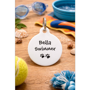 Placa Para Mascotas Cita Divertida de Perro con Número de Teléfono   M