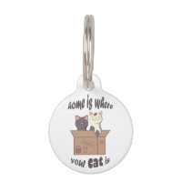 Cita divertida Home es donde está tu gato