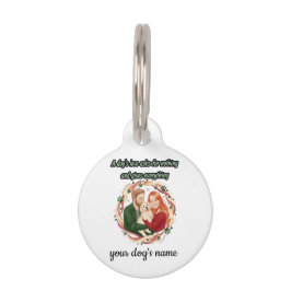Placa Para Mascotas Cita personalizada conmovedora de perro