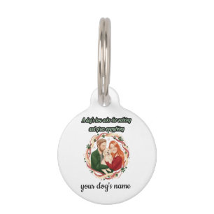 Placa Para Mascotas Cita personalizada conmovedora de perro