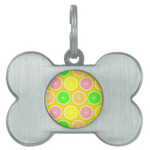 Placa Para Mascotas Citrus