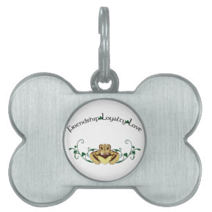 Placa Para Mascotas Claddagh/Claddaugh