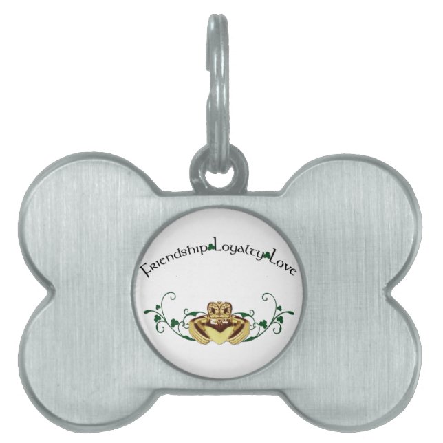Placa Para Mascotas Claddagh/Claddaugh (Frente)