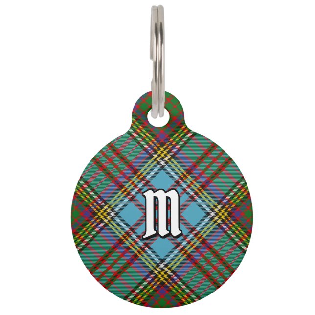 Placa Para Mascotas Clan Anderson Tartan Pet ID Etiqueta (Anverso)