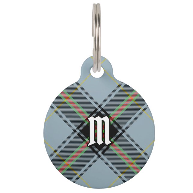 Placa Para Mascotas Clan Bell Tartan (Anverso)