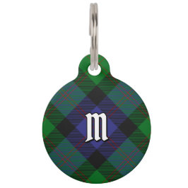 Placa Para Mascotas Clan Blair Tartan Pet ID Etiqueta
