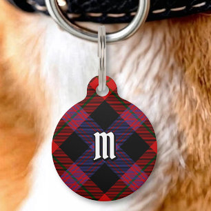 Placa Para Mascotas Clan Brown Tartan