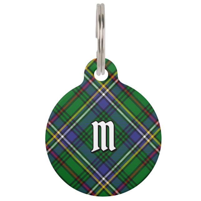 Placa Para Mascotas Clan Cockburn Tartan (Anverso)