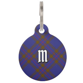Placa Para Mascotas Clan Elliot Modern Tartan Pet ID Etiqueta