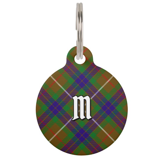 Placa Para Mascotas Clan Fraser Hunting Tartán Pet ID Etiqueta (Anverso)